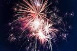 英語の単語「fireworks」を表す画像
