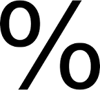 英語の単語「percent」を表す画像