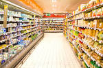 英語の単語「supermarket」を表す画像