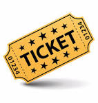 Une image illustrant le mot anglais ticket.